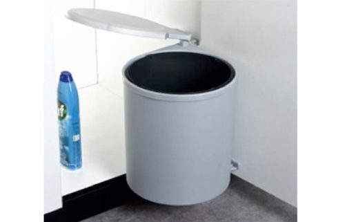 Lightweighted And Leak-resistant Open-top Plastic Cylinder Waste Bin