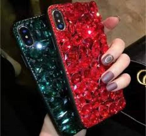 Red Silicone Rubber Case Light Weight Shining Mi Mobile Cover With Protects From Scratches And Bumps