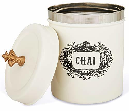 White Stainless Steel Powder Coating Of Tea Coffee And Sugar Container