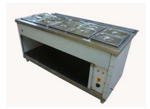 Silver Stainless Steel Ss304 Commercial Bain Marie For Commercial Kitchen