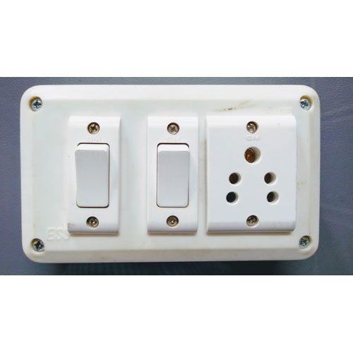 White Color Plain Pattern Ess Electrical Switch Board Warranty: 1 Year