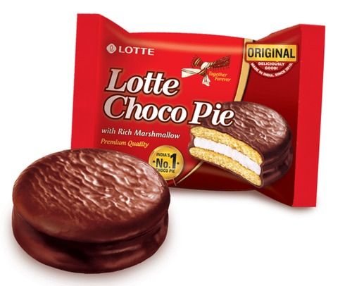 With No Artificial Color Flavored Soft Yummy Lotte Choco Pie For Perfect Snack