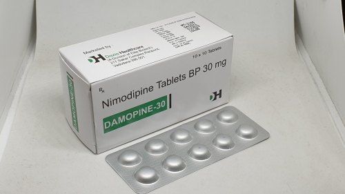 White Damopone 30 Nimodipine Tablets Bp 30 Mg