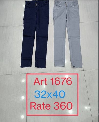 Designer Look And Stylish Shrink Resistant Ladies Plain Stretchable Formal Jeans Age Group: >16 Years