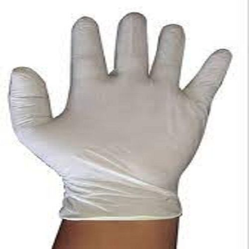 White Durable And Powder Free Medical Examination Disposable Hand Gloves