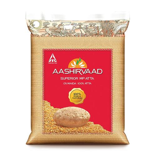 Fresh And Healthy 100% Purity Whole Wheat Aashirvaad Superior Mp Atta