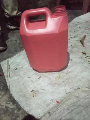 Light Weight Hdpe Red Color Jerry Plastic Can With 5 Litre Capacity For Industrial Use Hardness: Rigid