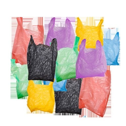 Green Multi Color Reusable Transparent Plastic Carry Bag Used In Grocery