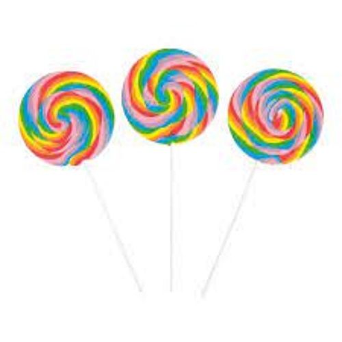 No Artificial Flavor And No Preservatives Rainbow Sweet Candy Lollipop 