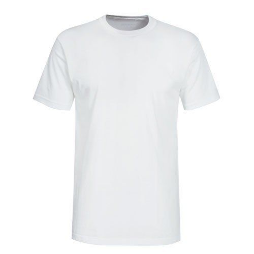 Plain Mens T Shirt White Color With Round Neck And Short Sleeves