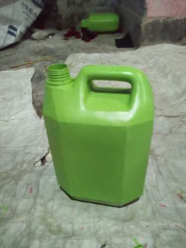 Rectangular Green Color Plastic Hdpe Jerry Container Can For Industrial Use 
