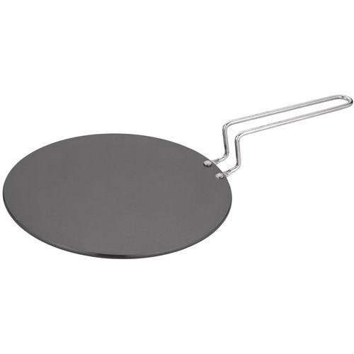 White Round Shape And Light Weight, Polished Iron Tawa With Non Sticky Features