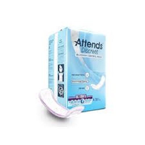 100% Cotton Safe And Comfortable Attends Discreet Bladder Control Sanitary Pads, Heavy Absorbency Liner Pads