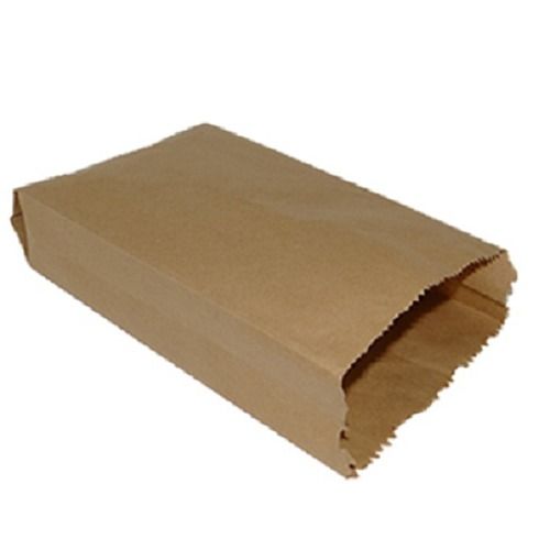 Recyclable 100% Eco Friendly Without Handle Folding Brown Paper Bag For Shop & Supermarket