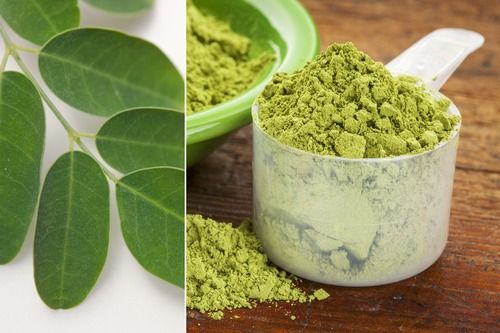 100% Pure Natural Herbal Dried Green Moringa Powder With Moisture Proof Packing Grade: B