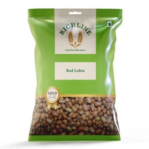 Export Quality Whole Price Dried And Cleaned Red Lobia, 1Kg Pack With Transparent Package