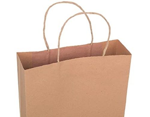 Recyclable Landmark Marketing Brown Color Paper Shopping Carry Bag For Supermarket & Shop