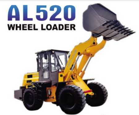 Yellow Zf Axle Al 520 Wheel Loader With Power Shift Transmission And Pay Load Of 3500 Kgs