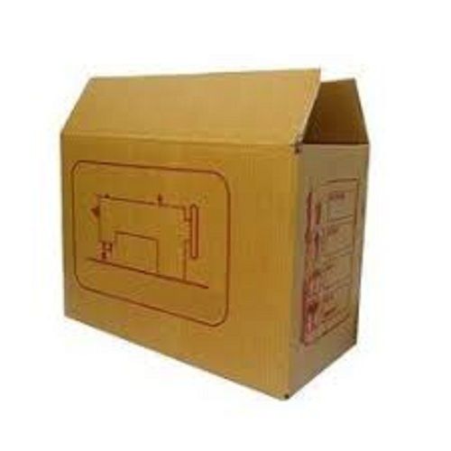 Red 100% Cardboard Paper Brown Color Printed Corrugated Boxes, Light Weight, Biodegradable, And Cost-Effective And Sustainable