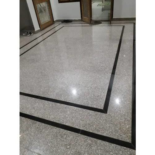 Creamy 100% Ceramic Durable And Eco Friendly Easy To Clean White And Black Flooring Marble Tiles 