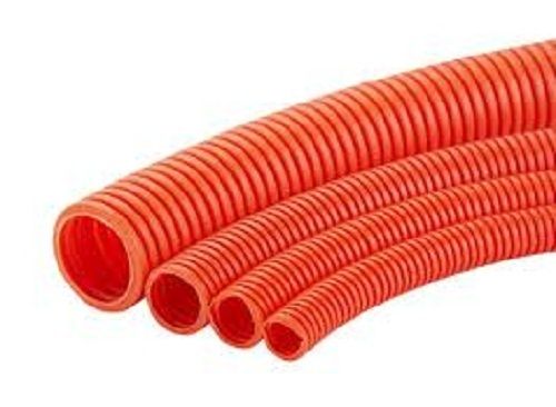 Orange 250 Foot, 75 Meter 1-1/4" Direct Burial Corrugated Conduit For Outdoor Ethernet And Or Fiber Optic Cables With Pull String 1-1/4" X 250 Ft