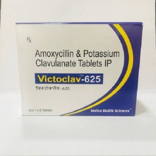 Amoxicillin With Clavulanic Acid Victoclav - 625 Tablet, For Relief From Runny Nose, Watery Eyes And Throat Irritation