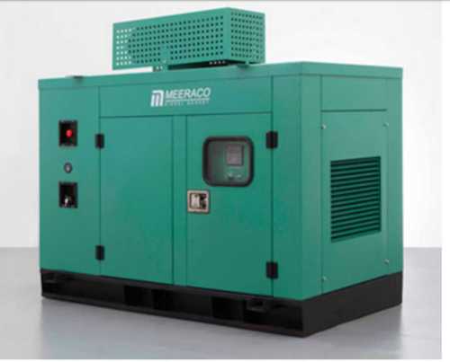 Easy Start and Less Polluting Green Coated Diesel Generator, AC Three Phase 