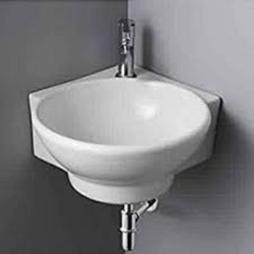 Cast Iron Fine Finish Ceramic White Color Wash Basin For Home, Hotel, Restaurant