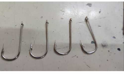 H18 Mm Size Stainless Steel Silver Colour Ss302 Fishing Hooks, 10