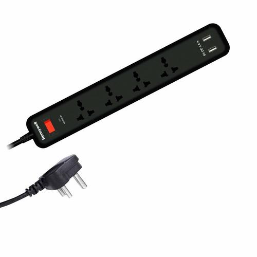 मास्टर स्विच और 5v वोल्टेज के साथ हनीवेल 4 आउट+ 2 Usb सर्ज प्रोटेक्टर