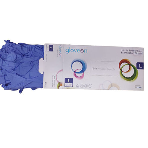 Large Nitrile Powder Free Examination Gloves