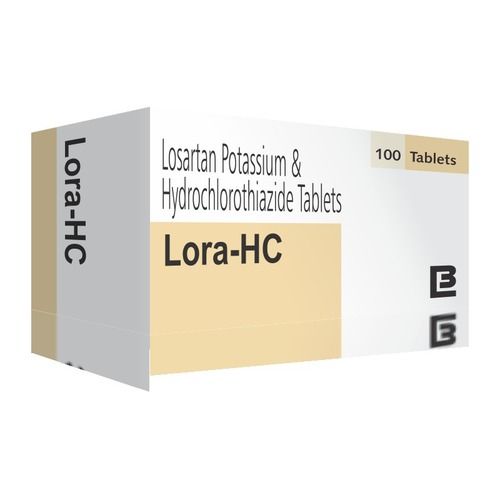 Lora Losartan Potassium And Hydrochlorothiazide Tablets Ip 12.5Mg, 100 Tablets  General Medicines