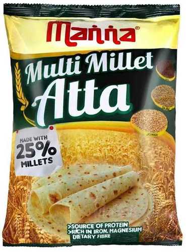 Rich Iron, Magnesium, High Protein And Fibre Manna Multigrain Atta Carbohydrate: 76  Milligram (Mg)