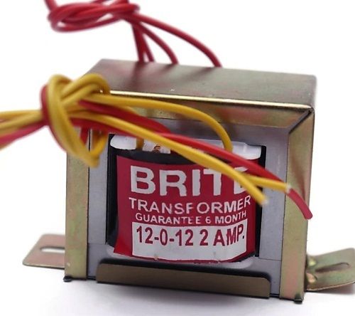 Single Phase 12-0-12 - 500 Milli-Ampere Step Down Transformer For Project Coil Material: Silicon Steel