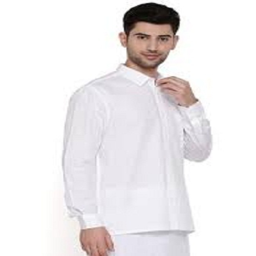 100% कॉटन फैब्रिक व्हाइट कलर मेन्स शर्ट, टैग-लेस डिज़ाइन, क्रू नेक, ऑक्सफ़ोर्ड शर्ट, और अपर बॉडी शर्ट एज ग्रुप: कस्टमाइज़