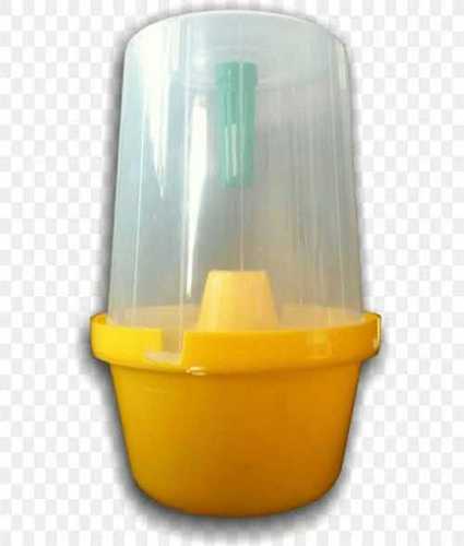 Indian Style Agriculture Use Round Glass Shape Yellow Plastic Fruit Fly Trap For Catch Trap