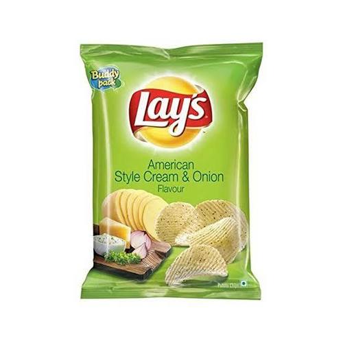 American Style Cream And Onion Crispy Creamy And Crunchy Potato Chips Packaging Size: 150Gram