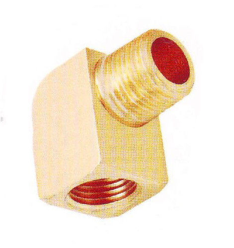 Golden Brass 90 Degree Elbow For Plumbing Pipe With Size 1/2 Inch And Short Radius