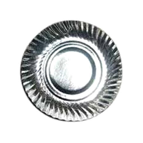 Used To Eat Elegant Design Round Silver Foil Paper Plates With Eco Friendly And Light Weight 