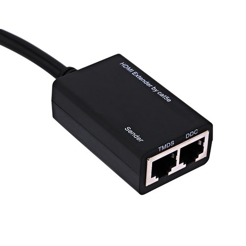 thumbnail image 2 of Pair) 4K 3D HDMI 1.4 30M Extender To RJ45 Over Cat 5e/6 Network LAN Ethernet Adapter 2 of 11