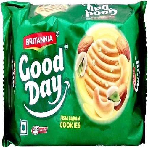 Tasty And Crunchy Britannia Good Day Pistachio-Almond Cookies, Pack Of 1