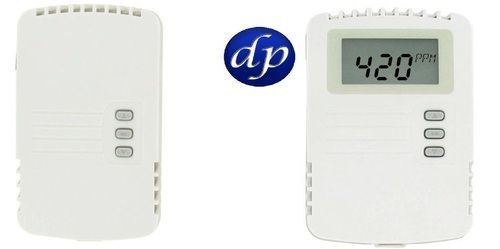 White 16 To 35 Vdc Carbon Dioxide Temperature Transmitter With Digital Display