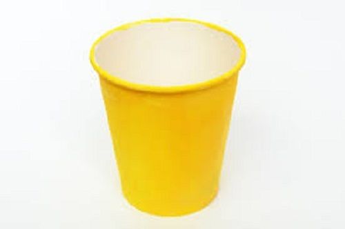  100% Natural Biodegradable Safe And Hygienic Disposable Sunshine Yellow Paper Cups