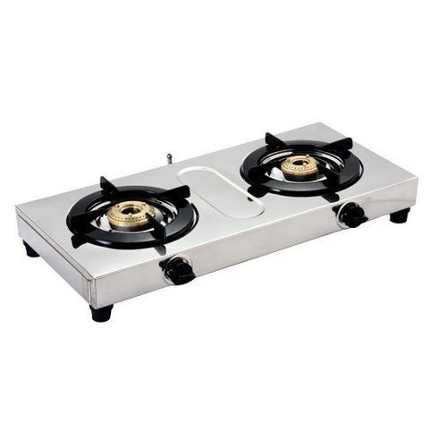 2 To 5 Inch Double Burner Stainless Steel Gas Stove