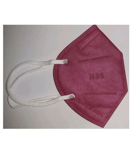 Adjustable Noseband Maroon Cotton Reusable Kn95 Mask With Elastic Ear Loops Gender: Unisex