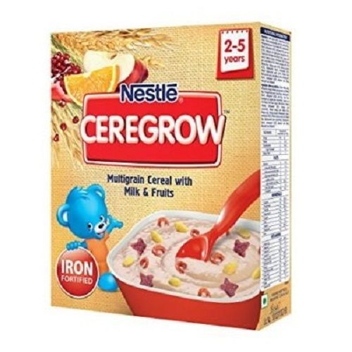 Brown Ceregrow Breakfast Cereal Multigrain Cereal With Milk And Fruits For Baby Food