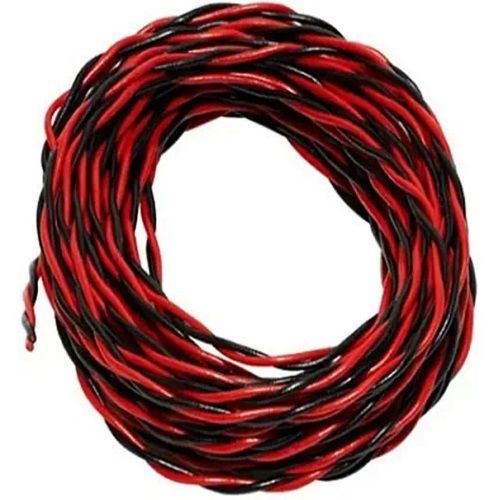 Flexible Copper Wires - Double Core, Red and Black, 30 Meters Length | Eco-Friendly, Shock, Heat, Fire Resistance, Easy to Install, Lightweight, High Strength