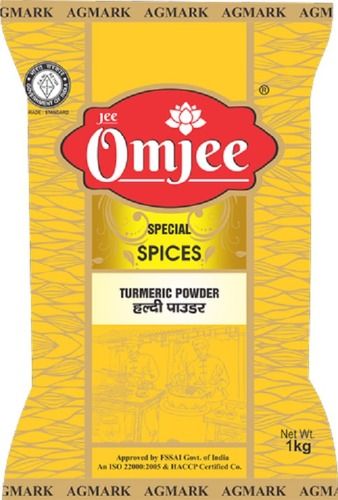 Jee Omjee Special Spices Turmeric Powder For Spices, Cooking, Cosmetics, Pharma, 1Kg Pack