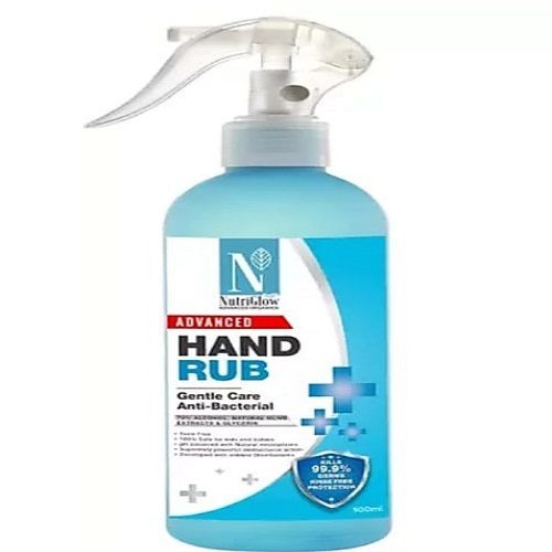 Nutriglow Advanced Organics 70%(v/v) Based Hand Rub Sanitizer With Natural Olive Extracts Kills 99.9% Germs And 100% Safe