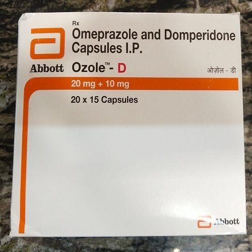 Ozole D 10 Mg/20 Mg Capsule Omeprazole And Domperidone I.P. 20 Mg + 10Mg / 20 X 15 Capsules Organic Medicine